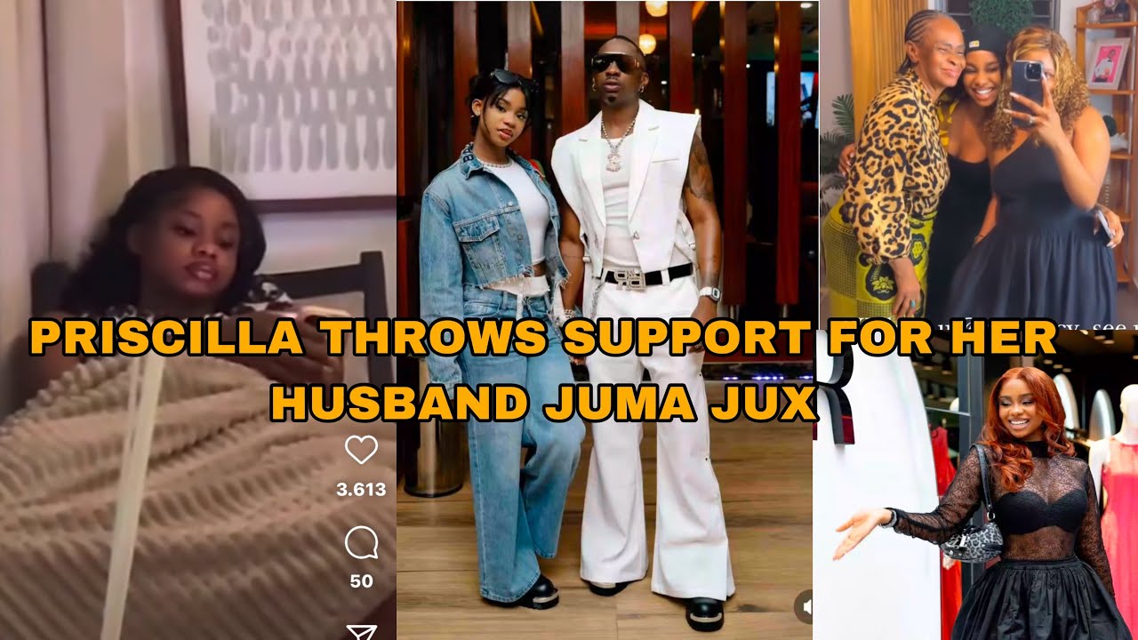 SUBMISSIVE WIFE PRISCILLA OJOH THROWS SUPPORT FOR HER HUSBAND JUMA JUX AGAINST ALL ODDS