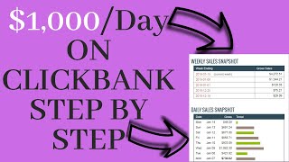 Clickbank For Beginners 2019 ($1,000 Per Day Tutorial)