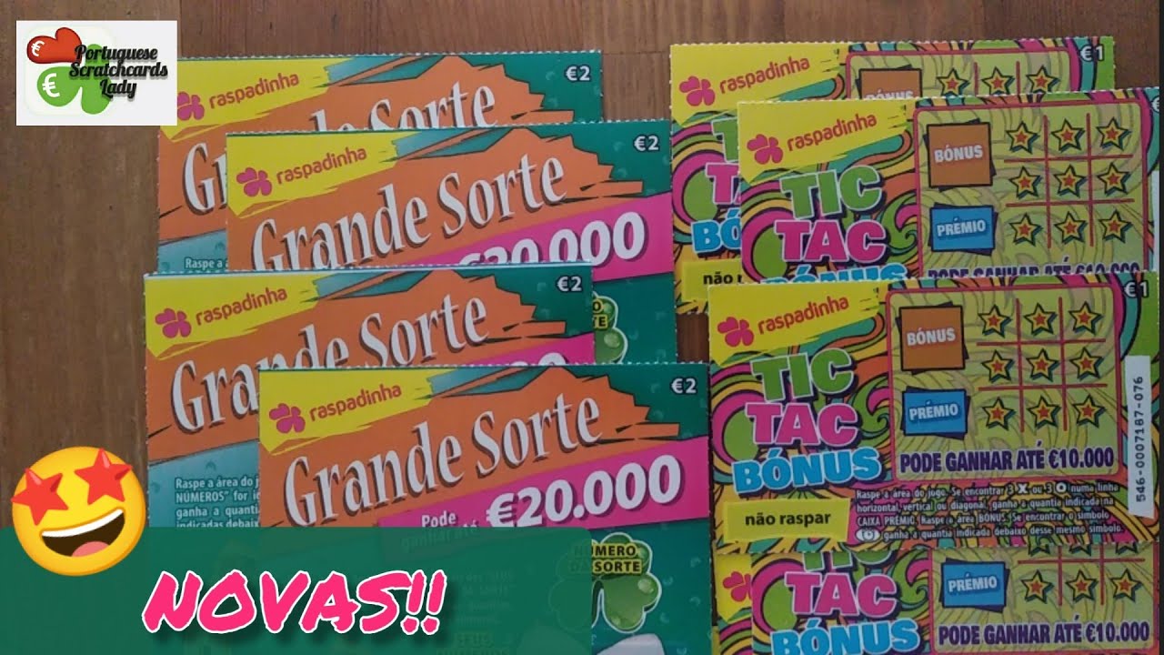 🤩 NOVAS Raspadinhas TicTac⏱️ e Grande Sorte🍀... e com 🏆🏆🏆! / New 🇵🇹 Scratchcards!!...With🏆🏆🏆!🤑🍀