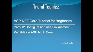 ASP.NET Core Tutorial in Tamil (Part -12 Configure and use Environment Variables in ASP.NET  Core)