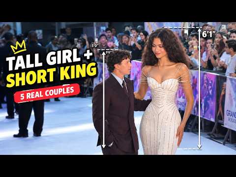 Tall Girl Celebrities & Their Shorter Partners  | Crazy Height Differences