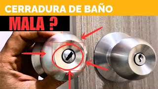 🔒 ¿Por qué terminé cambiando una cerradura de Baño por una de Cuarto?
