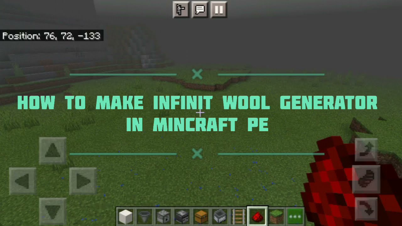 How to make infinite wool generator for mincraft pe
