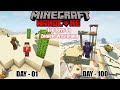 I Survived 100 Days On a Zombie Survival Island in Minecraft Hardcore! (Hindi)