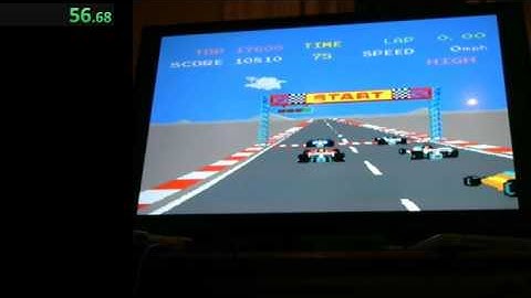 Pole Position 2 High Score Speedrun in: 1:29