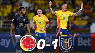 COLOMBIA vs ECUADOR 0-1 - Goles y Resumen del partido
