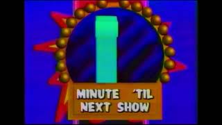 1 minute to next show Chuck E Cheese countdowns