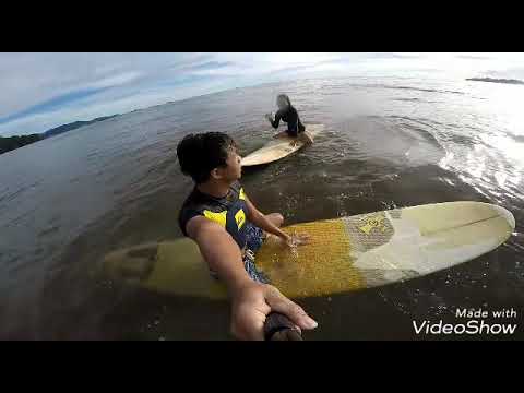 Surfing At Air Manis Beach Surfing Di Pantai Air Manis Pantai Batu Malin Kundang