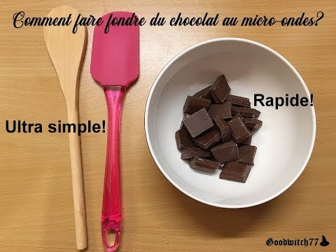 Vidéo: Comment Faire Fondre Du Chocolat Au Micro-ondes