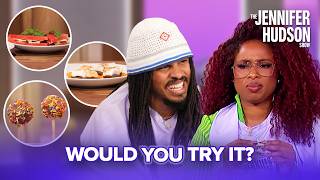Jennifer Hudson Tries the Most Bizarre Viral Foods and her Reaction Is Priceless!