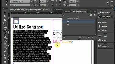 Paragraph Styles: Typography Final