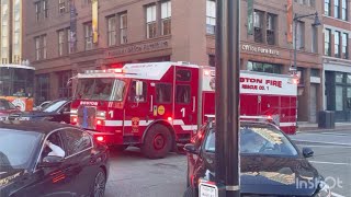 Boston Fire | Tower Ladder 3, Res1cue, Technical Support Unit, Division 1 and Engine 10 responding