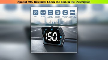 Deal G20 HUD GPS Car Digital Speedometer Head-Up Display Universal Big Font Overspeed Alarm For All