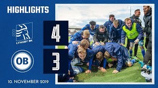 Vanvittigt comeback - Highlights: 4-3 Lyngby Boldklub - OB