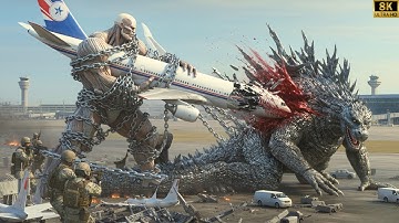 Godzilla vs. Colossal Titan: The Clash That Began At The Airport Ends İn The City