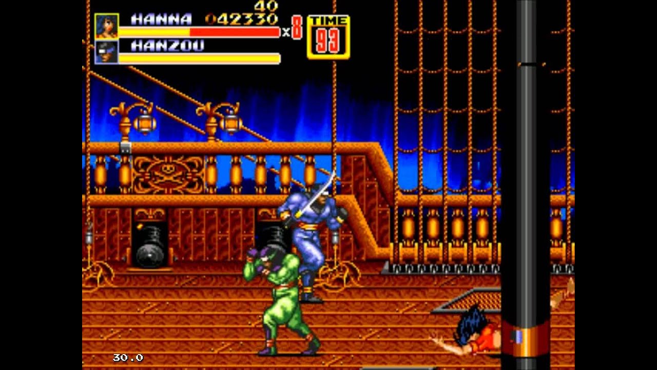 Streets of Rage 2 Hannah Dundee Ryona