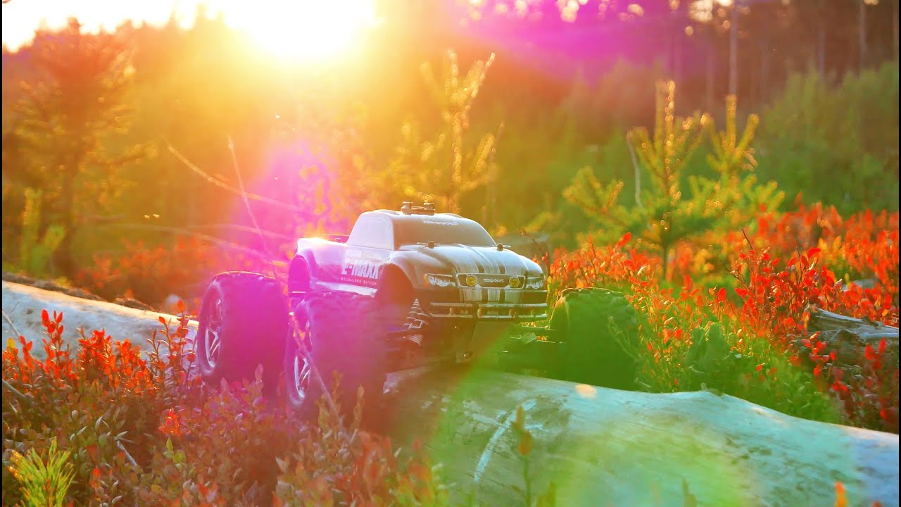 Maxx Forest Rythmic Traxxas E-Maxx Brushless Edition Forest Bashing - 4K - YouTube