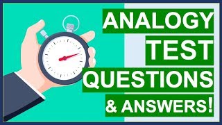 ANALOGY TEST Questions, Tips, Tricks and ANSWERS! (How To PASS Word Analogy Tests)