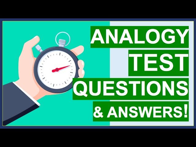 ANALOGY TEST Questions, Tips, Tricks and ANSWERS! (How To PASS Word Analogy Tests) - YouTube