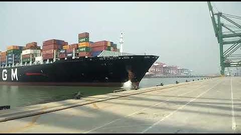 Container ship collide with jetty at JNPT Mumbai Port
