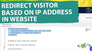 How to Redirect Visitor Based on IP Address through Htaccess in Website