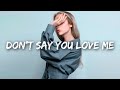 JC Stewart - Don't Say You Love Me (Lyrics)