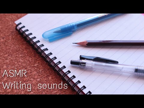ASMR(無言)ボールペン/鉛筆/万年筆で書く音 Writing sounds of fountain pen/pencil/ballpoint pen