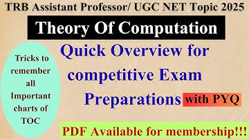 Theory of Computation |College TRB |UGC NET| TRB Polytechnic