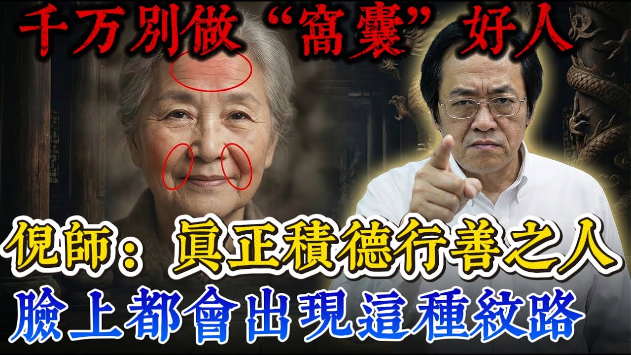 倪師警告：千萬別做“窩囊好人”，真正積德行善之人，臉上都會出現這種紋路。#倪海廈 #易經 #國學智慧 #因果 #命理 #修行 #面相 #改運 #中醫養生 #轉運 #經方