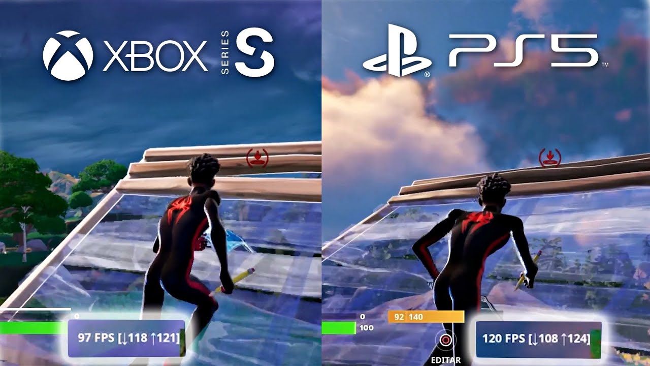FORTNITE NEXT GEN | Xbox Series S vs PS5 | Modo 120 FPS | Comparación ...