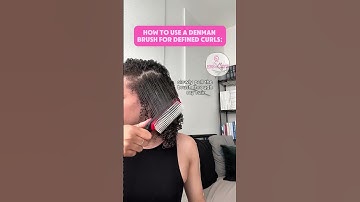 How to use a Denman brush for defined curls💕