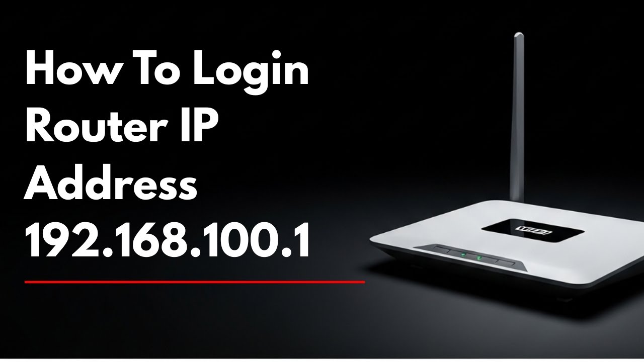 192.168.100.1 - Login Admin - YouTube