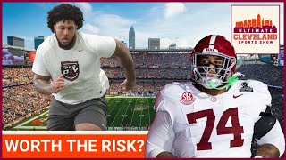 REPORT: The Cleveland Browns are VERY INTERESTED in Alabama OT Kadyn Proctor at #6 screenshot 3