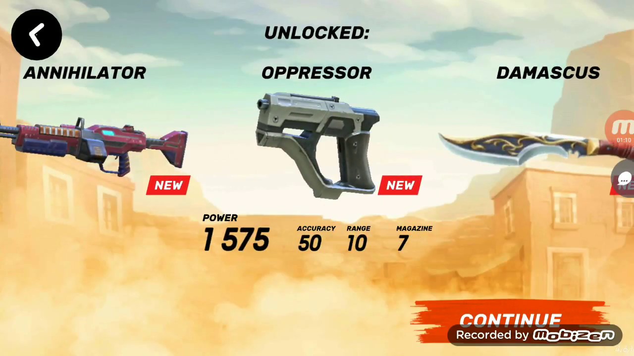Level 34, All guns unlocked, Showing Stats and Prices | Guns Of Boom