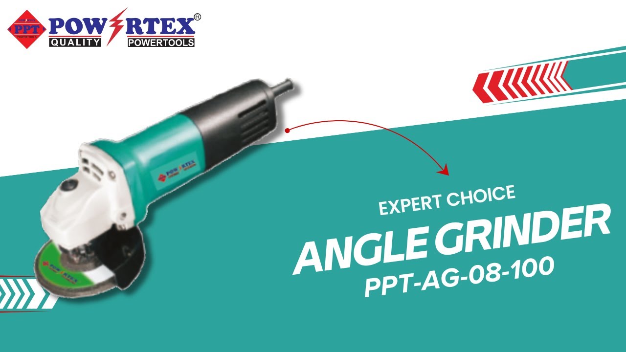 POWERTEX ANGLE GRINDER | MODEL - PPT-AG-08-100 | POWERTEXTOOLS | UNBOXING VIDEO | ACCESSORIES |