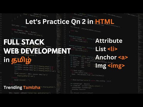 Full Stack WEB DEVELOPMENT Course In Tamil 🔥🤩 - Practice Qs 2 💥 ...