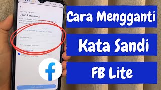 Cara Mengganti Kata Sandi Facebook Lite