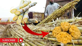 How jaggery is prepared from sugarcane||step by step||skills collection.