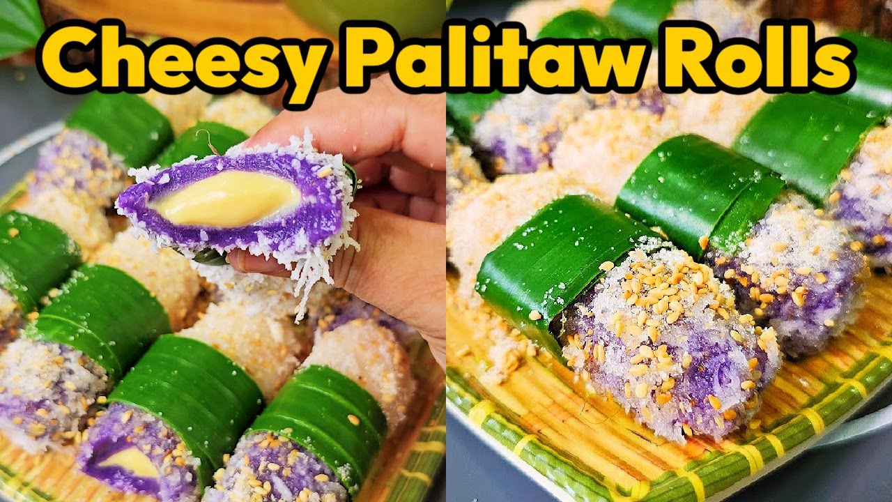 CHEESY UBE PALITAW ROLLS RECIPE