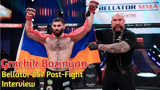 Bellator 257: Grachik Bozinyan dedicates win to Armenian people