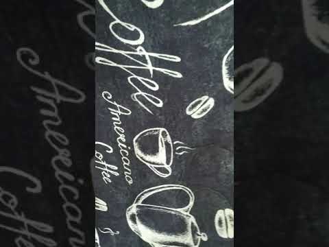 Легкий, нековзкий, килимок на кухню, Kapichino siyah 140х190, Chilai, Туреччина, видео 1