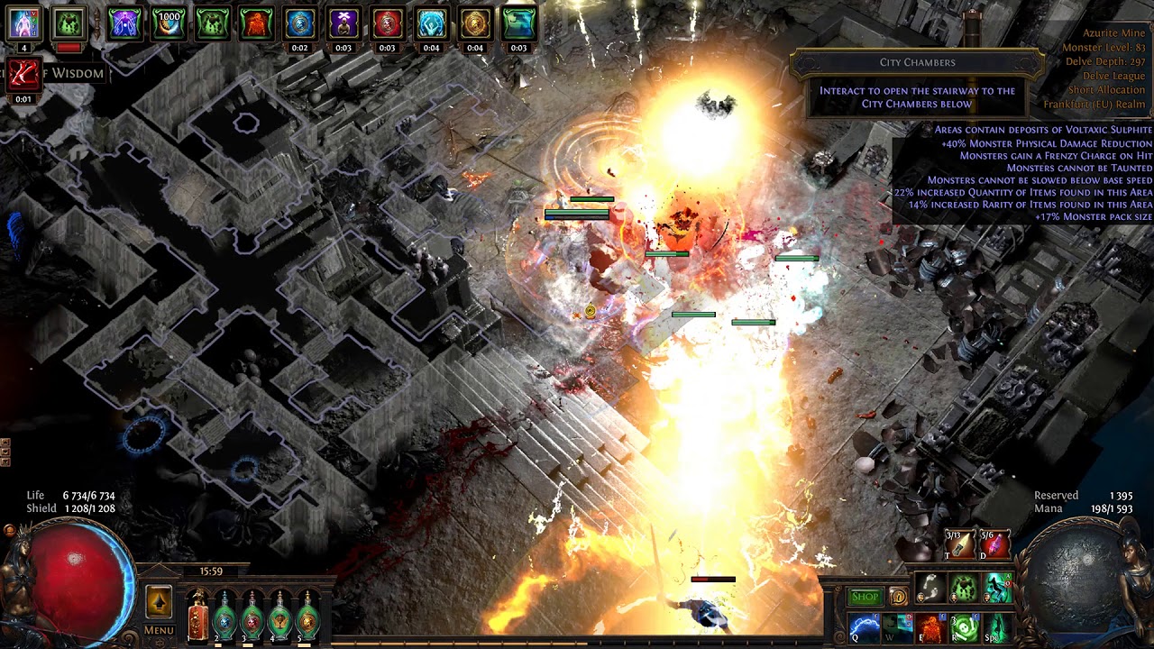 [PoE Delve] Burning Spectre Summoner - Delve 300