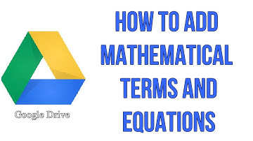 How To Add Mathematical Terms And Equations In Your Google Text Document