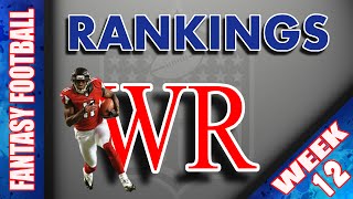 Fantasy Football Advice: NFL Week 12 WR (2014)