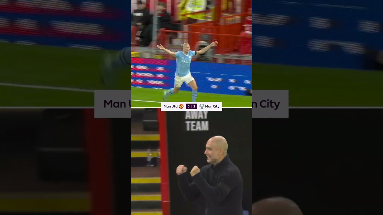 Bench Cam: Pep Guardiola reacts to Man Utd 0-3 Man City | Astro SuperSport #shorts