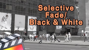 Fade Colour & Black And White Effect For FCPX | Final Cut Pro Tutorial