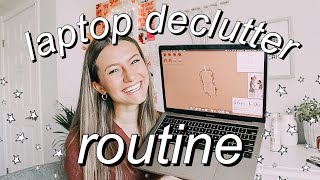 how to declutter your macbook! | my laptop declutter routine
