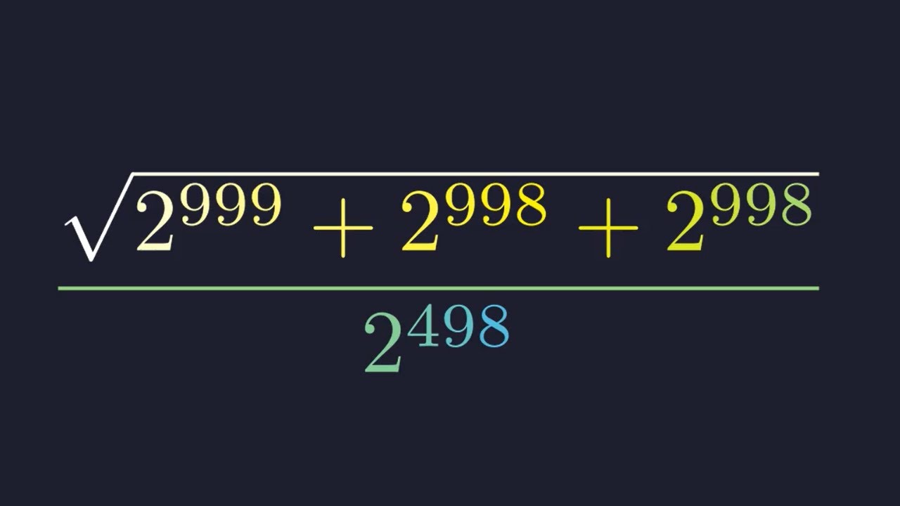 Can You Solve This INSANE Exponent Problem? | No Calculator! - YouTube
