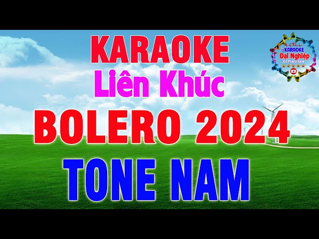 LK Karaoke Bolero 2024 Tone Nam Nhạc Sống || Mỗi Người 50% Hát Quanh Bàn Tròn || Karaoke Đại Nghiệp class=