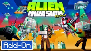 ALIEN INVASION ADD-ON for Minecraft Bedrock is disappointing... by ECKOSOLDIER 11,130 views 3 days ago 10 minutes, 21 seconds